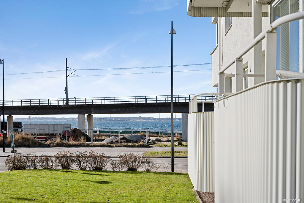 Balkongen med Helsingör på andra sidan sundet