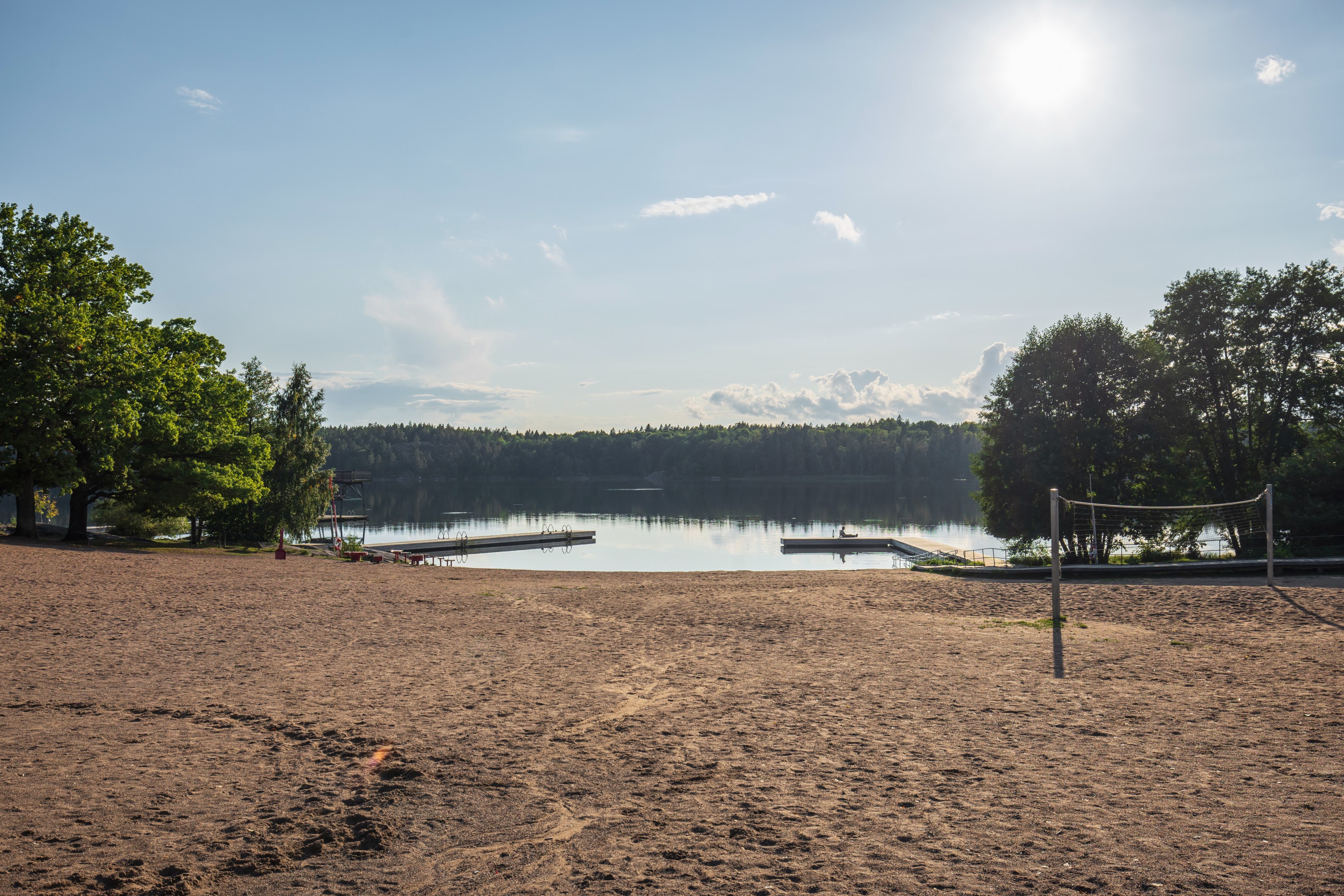 Närhet till populära Flatenbadet