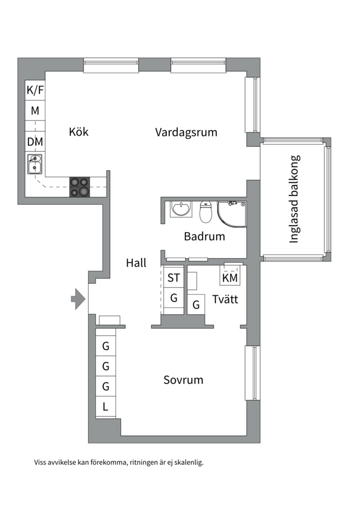 Planlösning från Tritongatan 3, Kommande i Öster Mälarstrand, Västerås