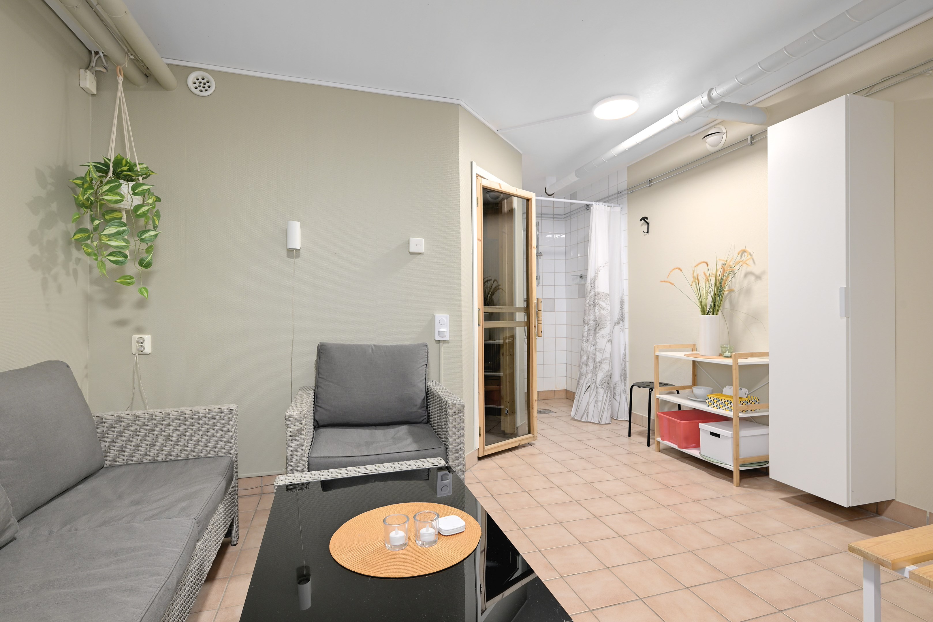 Föreningens bastu med relax