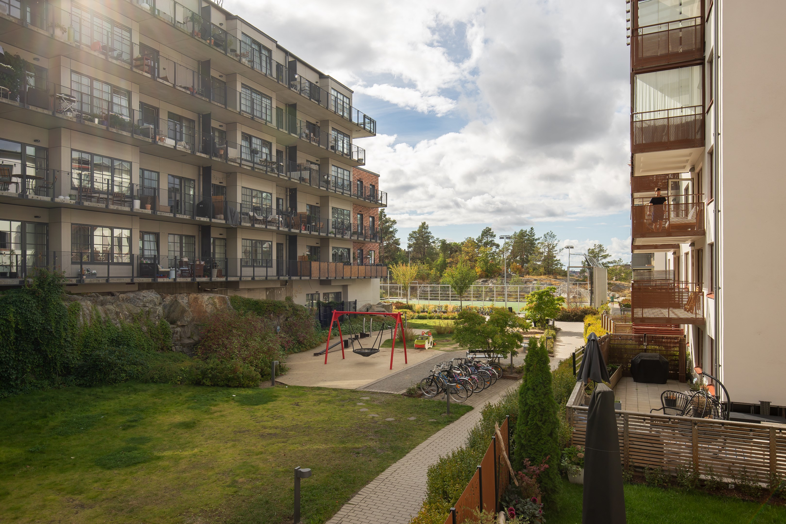 Bostadsbild från Kvarnholmsvägen 86, Kommande i Kvarnholmen, Nacka