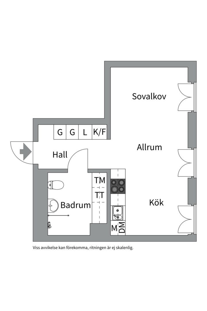 Planlösning från Cedergrensvägen 4, Kommande i Midsommarkransen, Stockholm