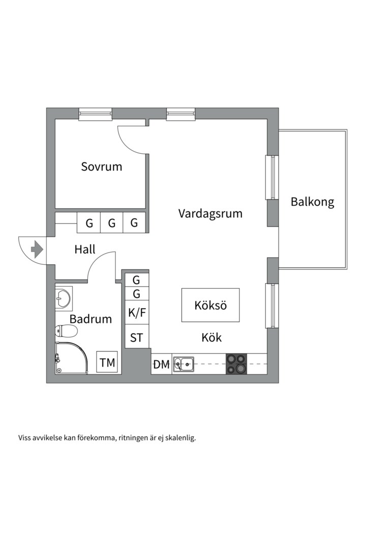 Planlösning från Publikvägen 17, Till salu i Gustavsberg - Farstadal, Värmdö