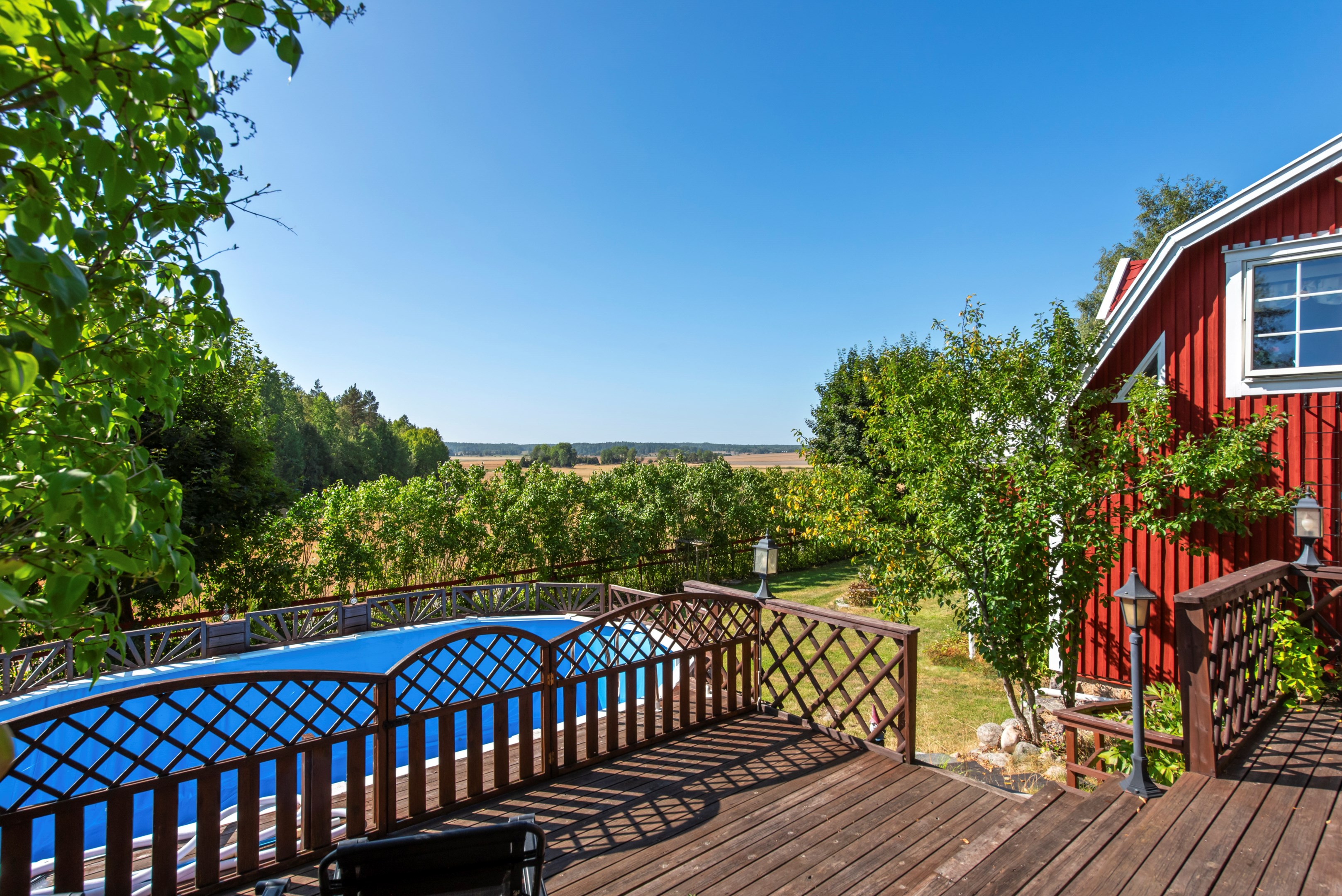 Utsikt från poolområde