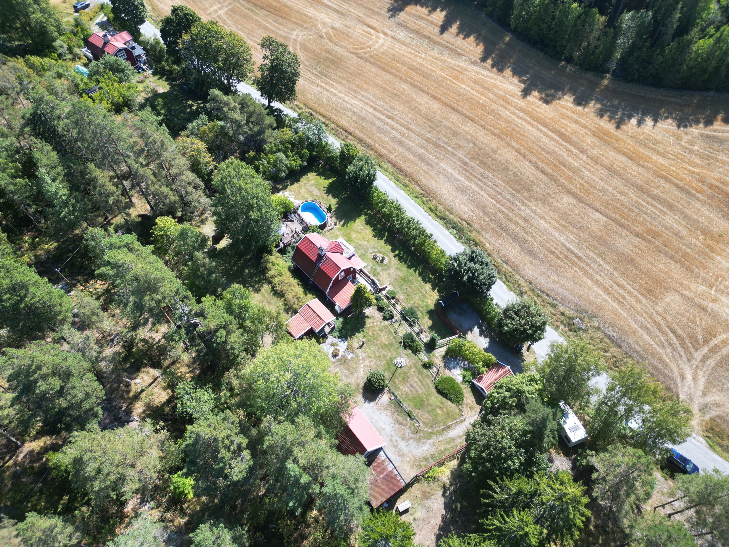 Fint läge med utikt över åkermark