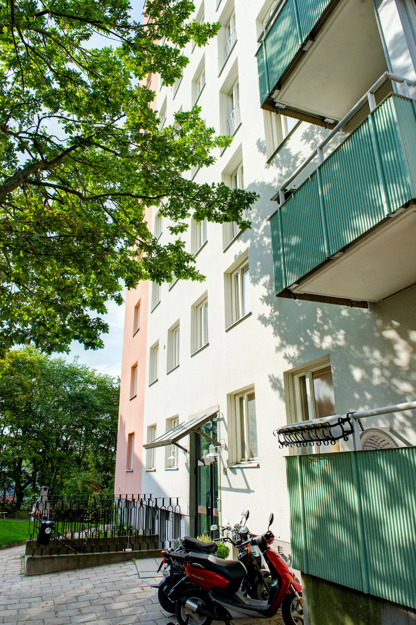 Huset tillhör populära brf Sicklahus