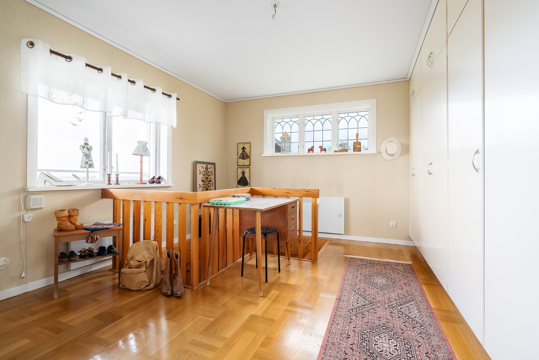 Hall vid trappa slutnings-plan