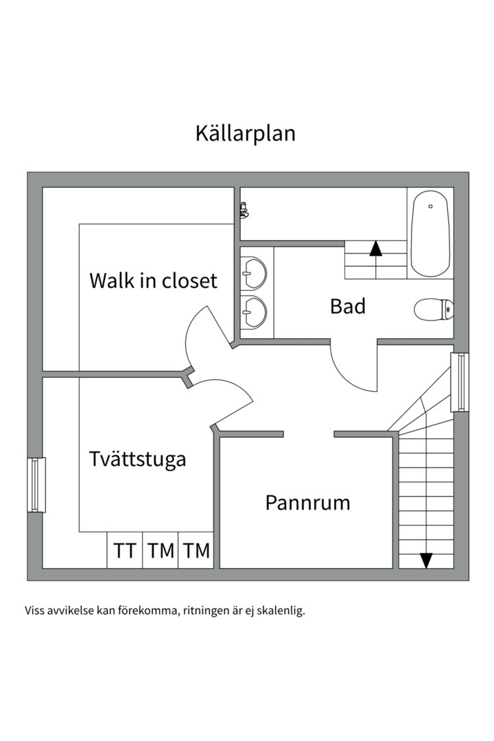 Planlösning från Solbrinken 13, Till salu i Gustavsvik, Nacka