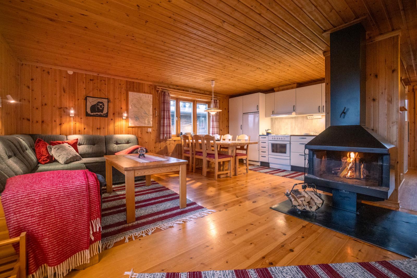 Mysig fjällstuga Fjällkällan