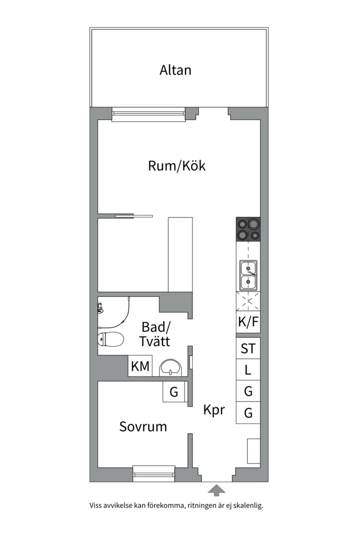 Planlösning från Solskensgatan 17, Kommande i Gränby, Uppsala