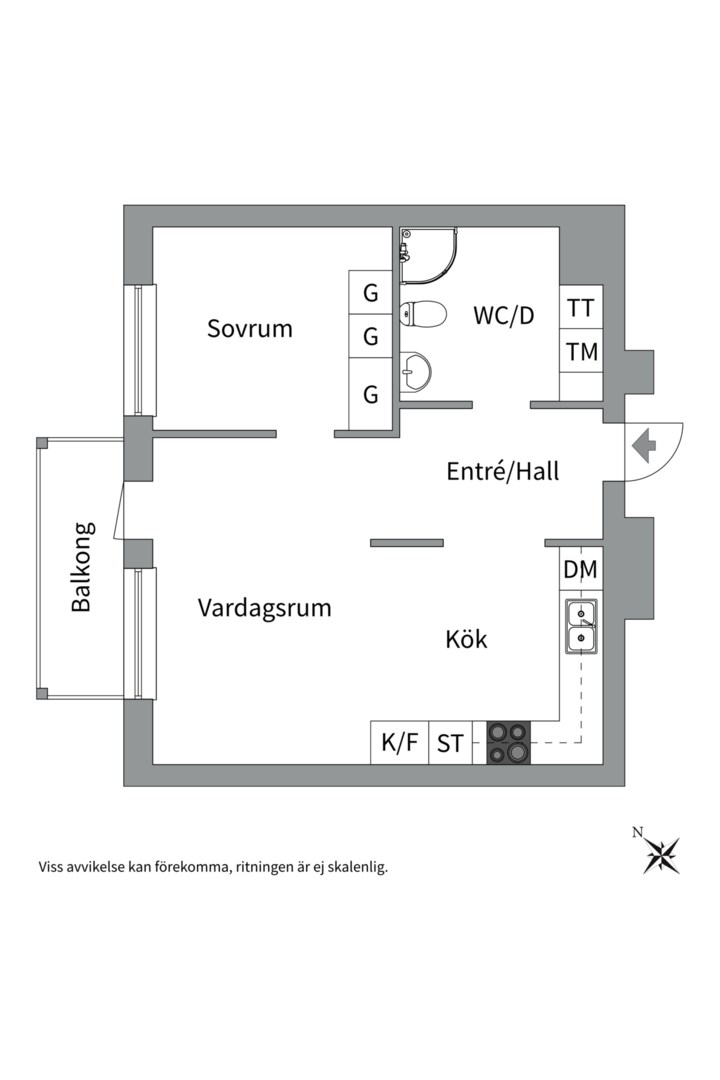 Planlösning från Råbyvägen 24, Till salu i Kapellgärdet, Uppsala