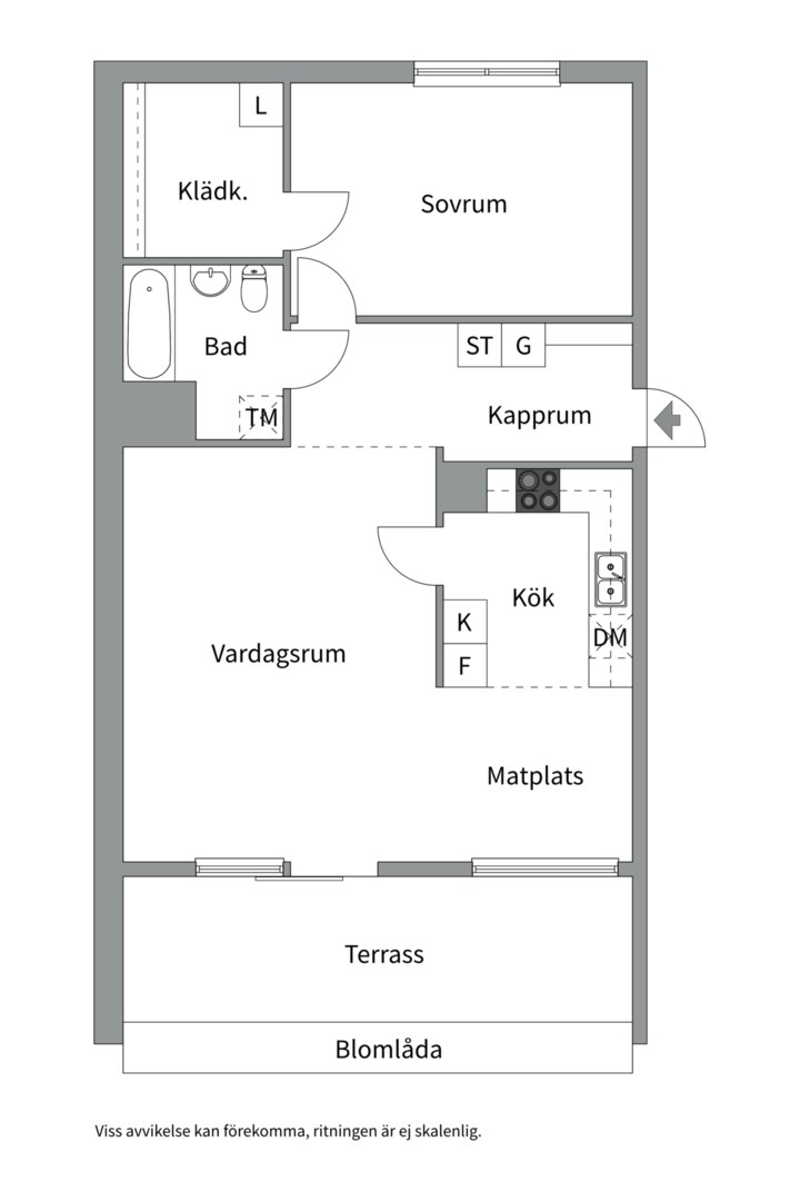 Planlösning från Elgentorpsvägen 20, Kommande i Tullinge Centralt, Botkyrka