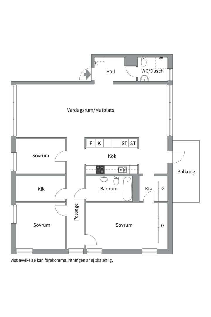 Planlösning från Skärgårdsvägen 6, Kommande i Gustavsberg, Värmdö