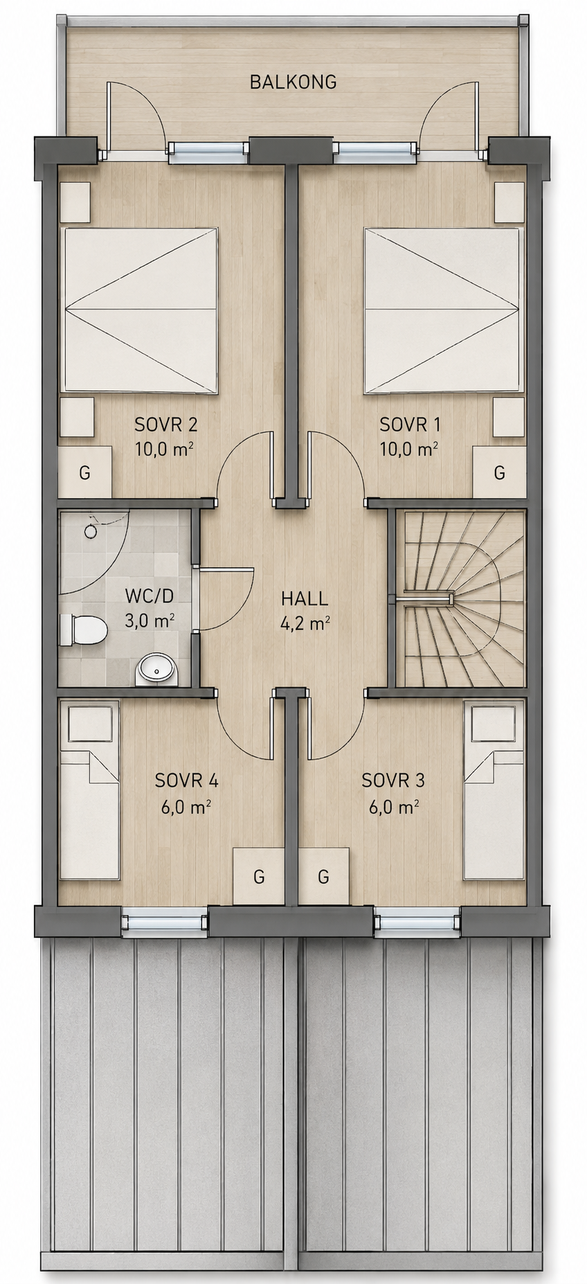 Övre plan