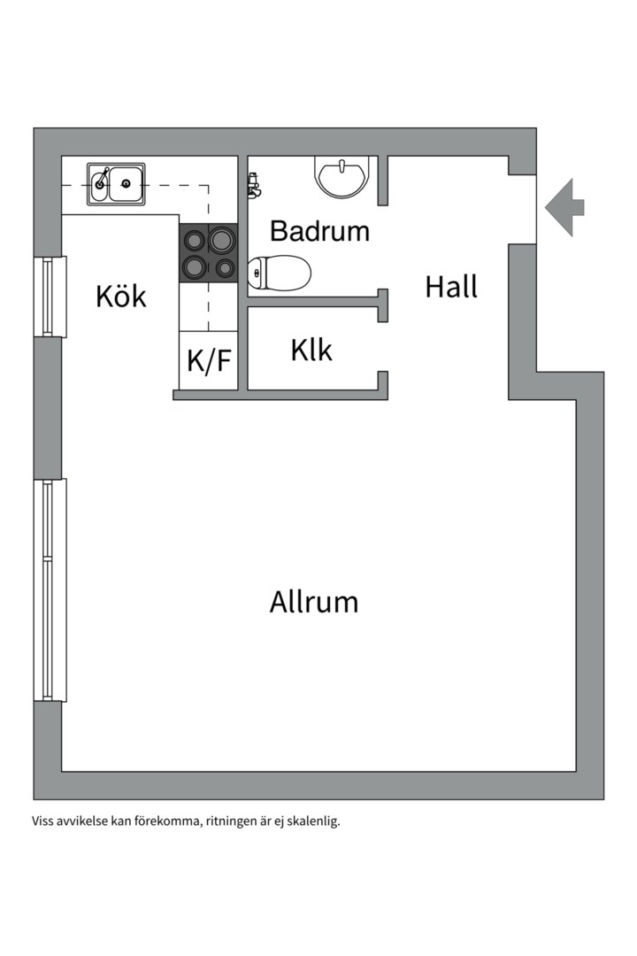 Planlösning från Sparbanksvägen 40, Till salu i Hägerstensåsen, Stockholm