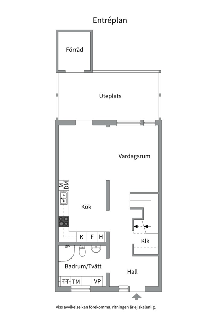 Planlösning från Snälltorpsgatan 36, Kommande i Sätra, Västerås