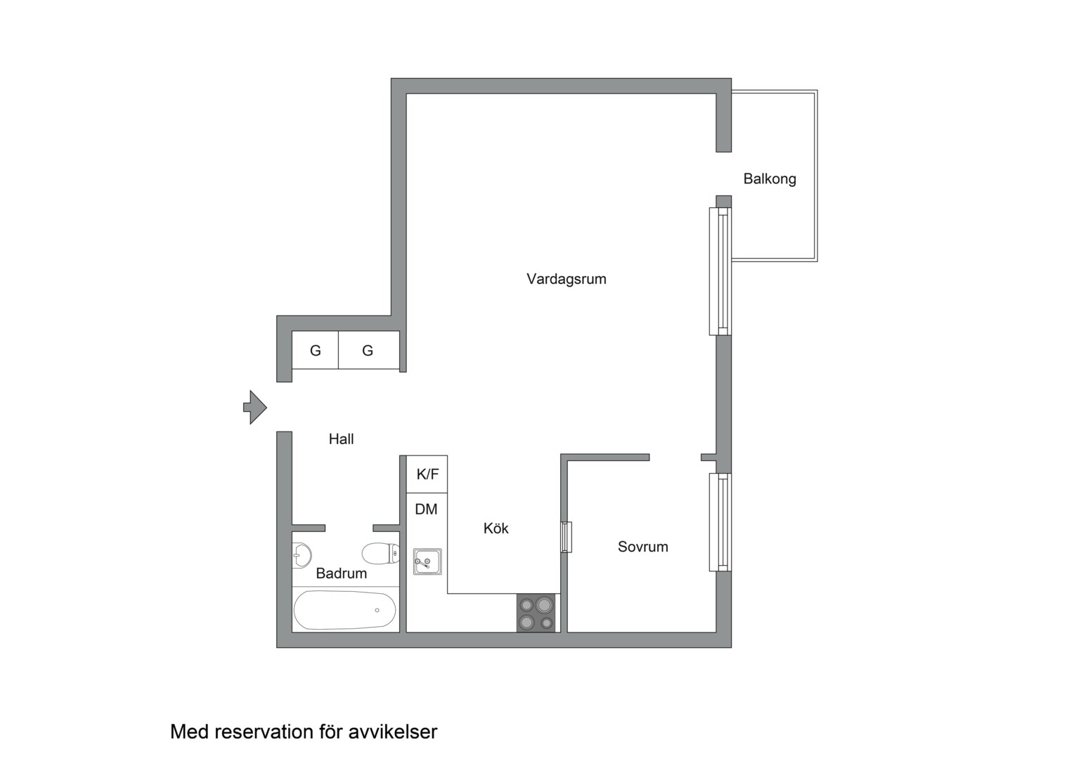 Planlösning från Badstrandsvägen 27, Såld i Kungsholmen - Stora Essingen, Stockholm