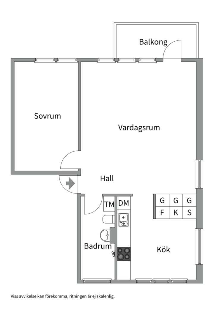 Planlösning från Ljuskärrsvägen 7, 2tr, Till salu i Ljuskärrsberget - Saltsjöbaden, Nacka