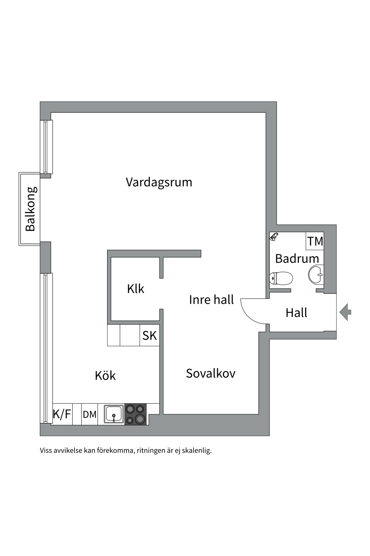 Bostadsbild från Kungsgatan 52D, Kommande i Centrum, Uppsala