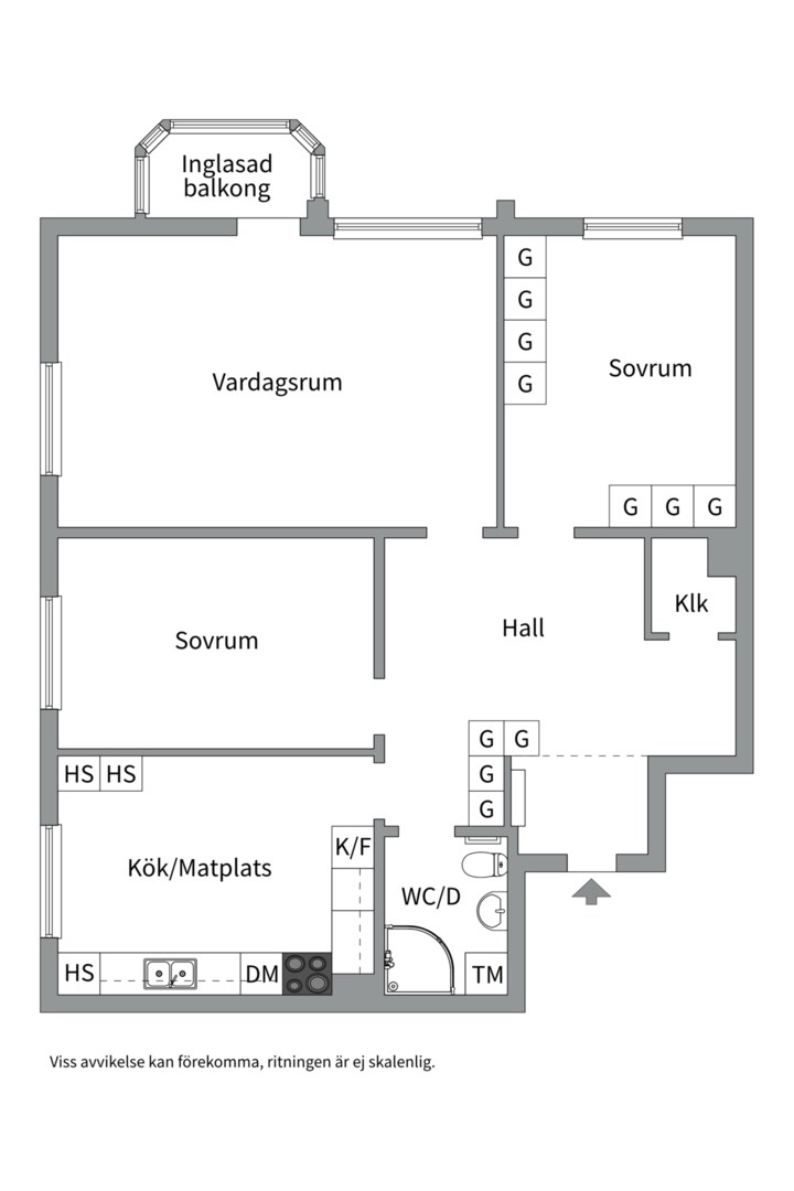 Planlösning från Finntorpsvägen 7, 4tr, Kommande i Finntorp, Nacka