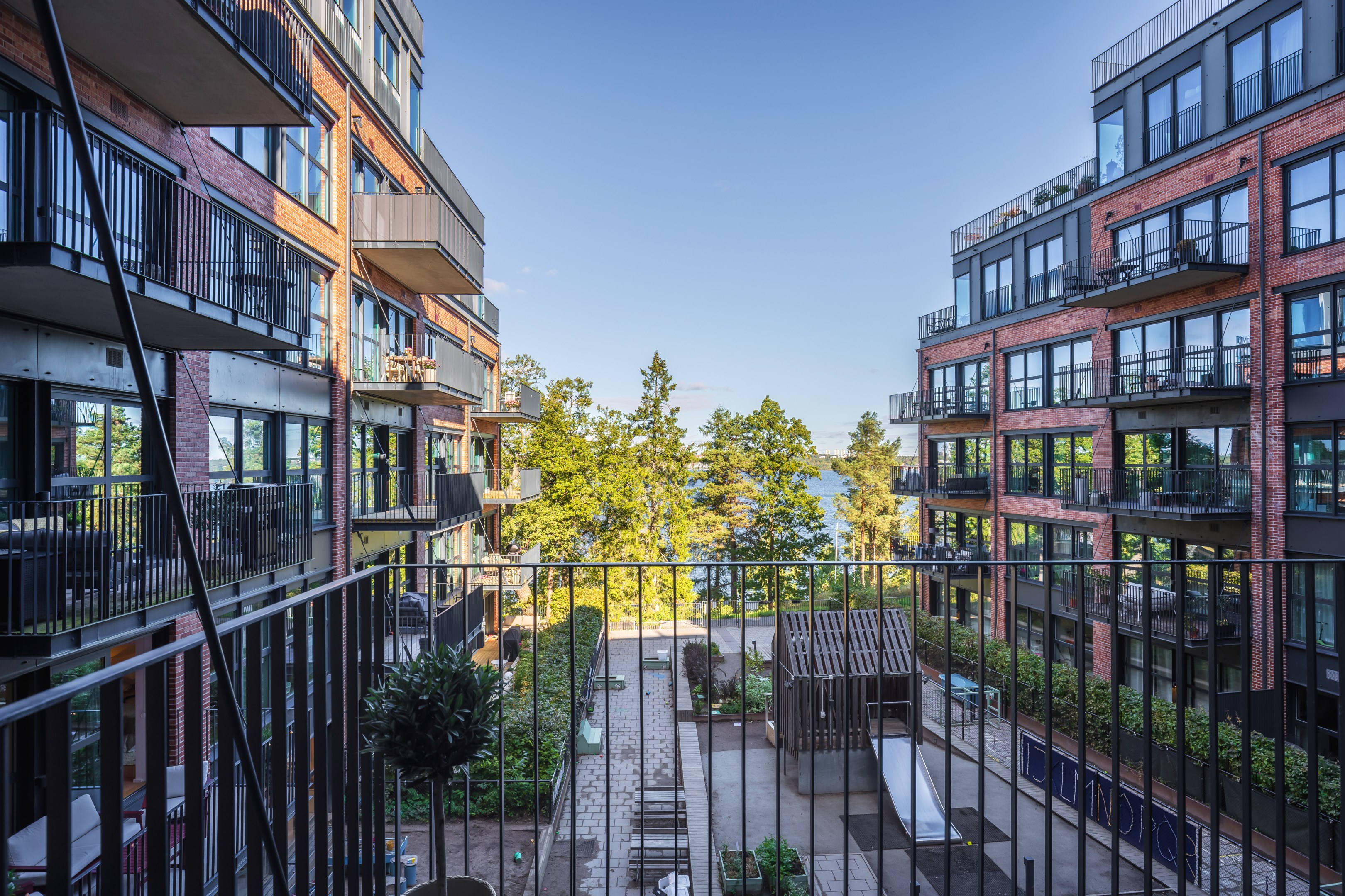 Bostadsbild från Fabrikörvägen 6, Kommande i Nacka Strand, Nacka
