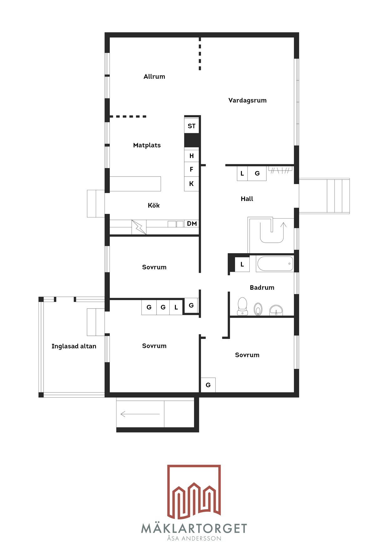 Planritning entréplan