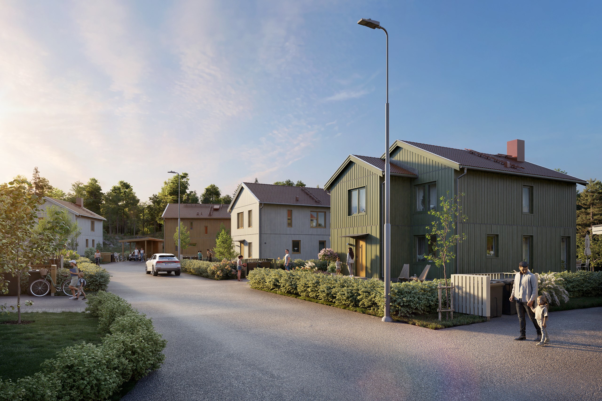 Bostadsbild från Skölsta äng, Pågående i Skölsta, Uppsala