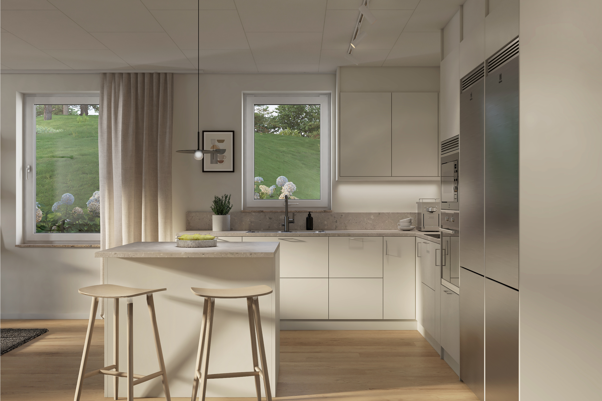 Bostadsbild från Skölsta äng, Pågående i Skölsta, Uppsala