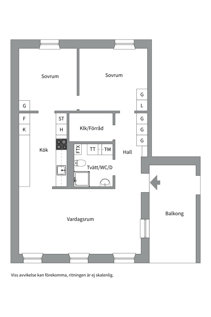 Planlösning från Herrhagsvägen 195, Till salu i Herrhagen, Uppsala