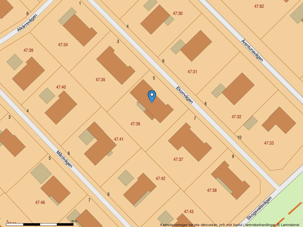 Bostadsbild från Ekorrvägen 5, Kommande i Storvreta, Uppsala