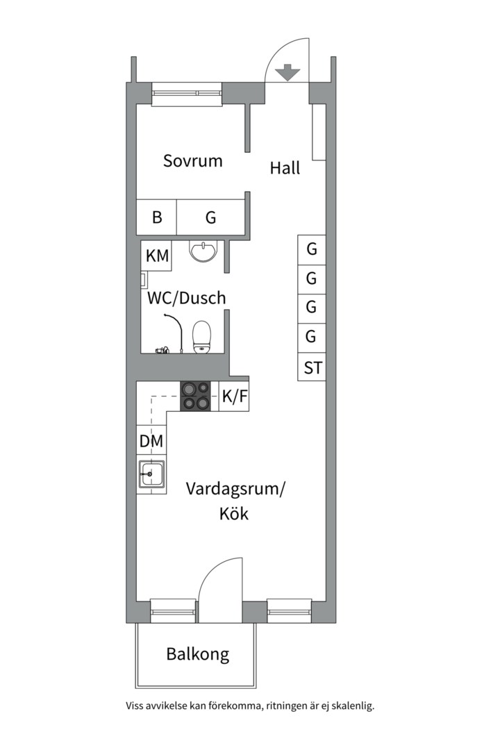 Planlösning från Radiusbacken 49, Kommande i Midsommarkransen, Stockholm