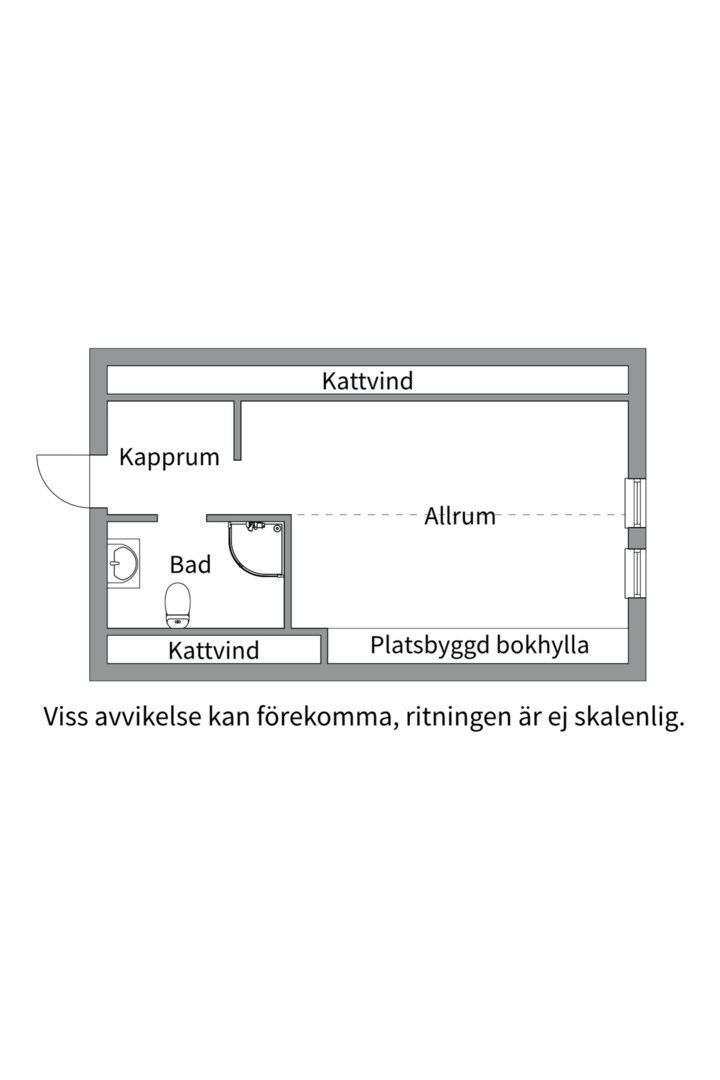 Planlösning från Eriksviksvägen 6, Till salu i Eriksvik, Nacka