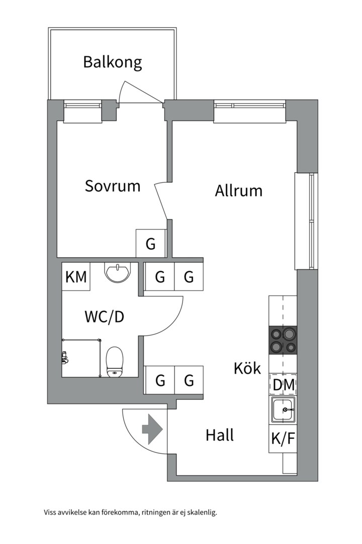 Planlösning från Responsgatan 36, Kommande i Telefonplan, Stockholm