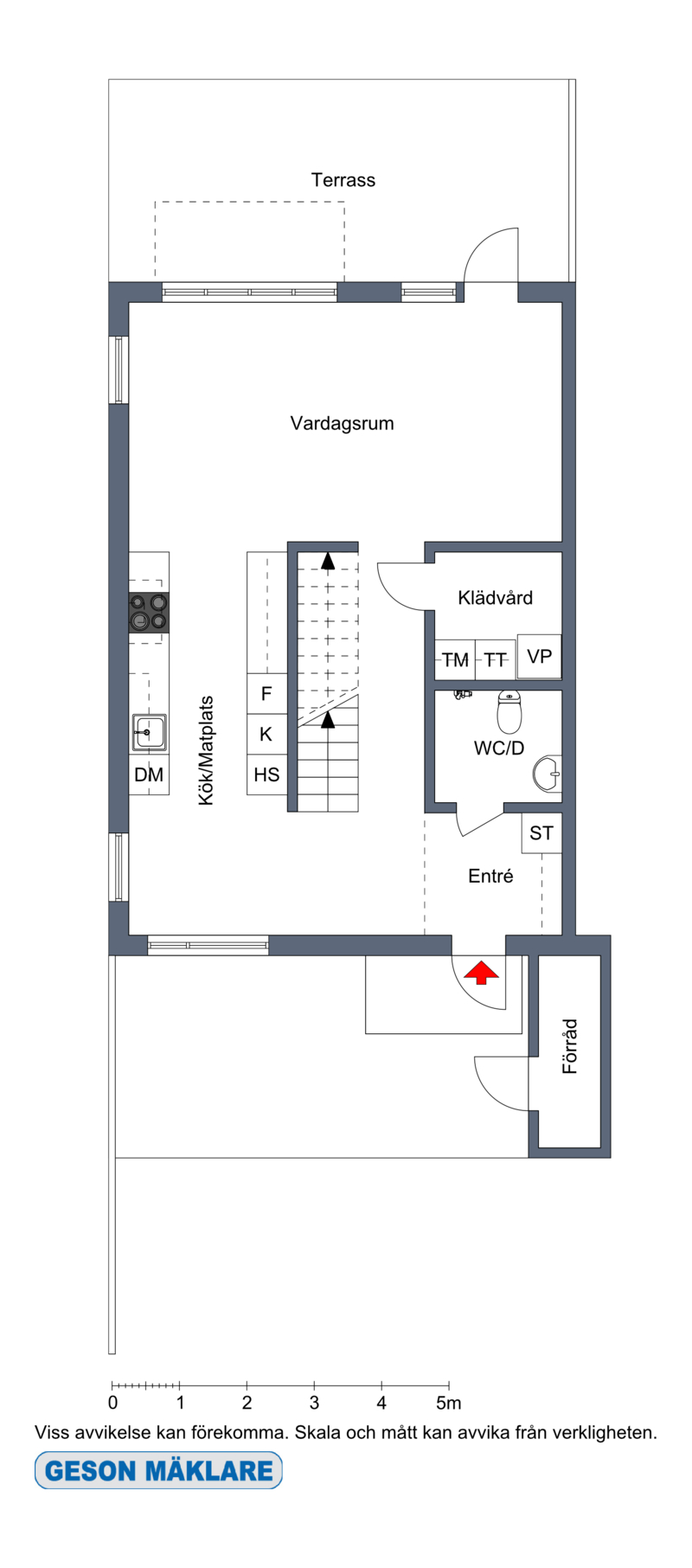Planskiss entréplan