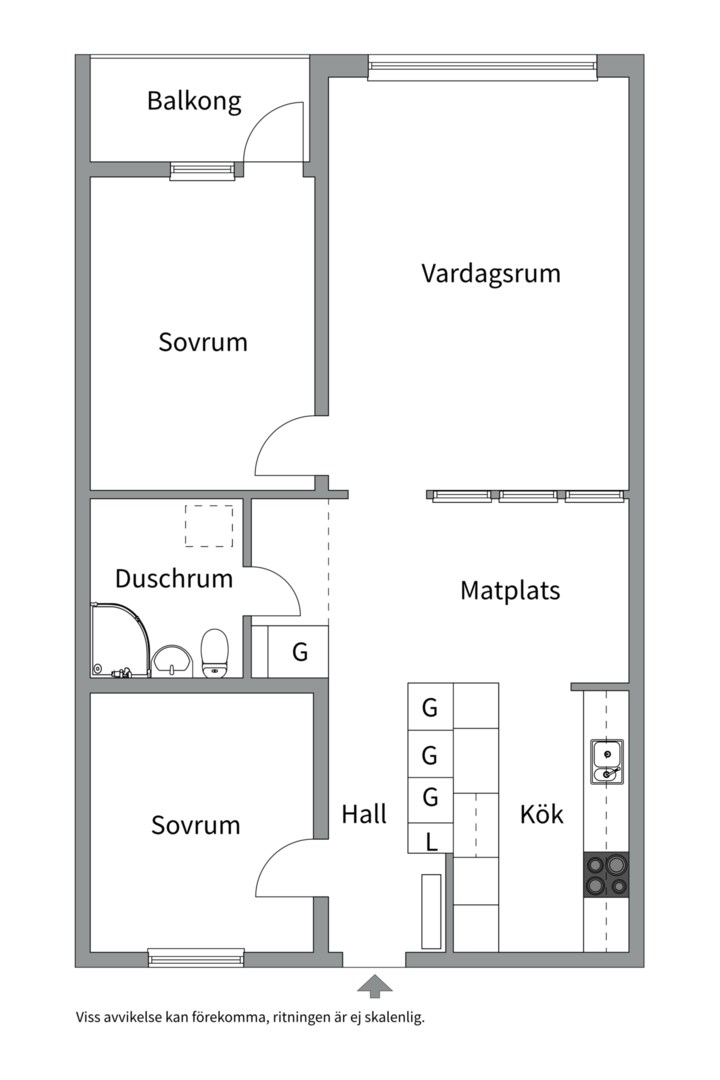 Planlösning från Murargatan 31, Till salu i Salabacke, Uppsala