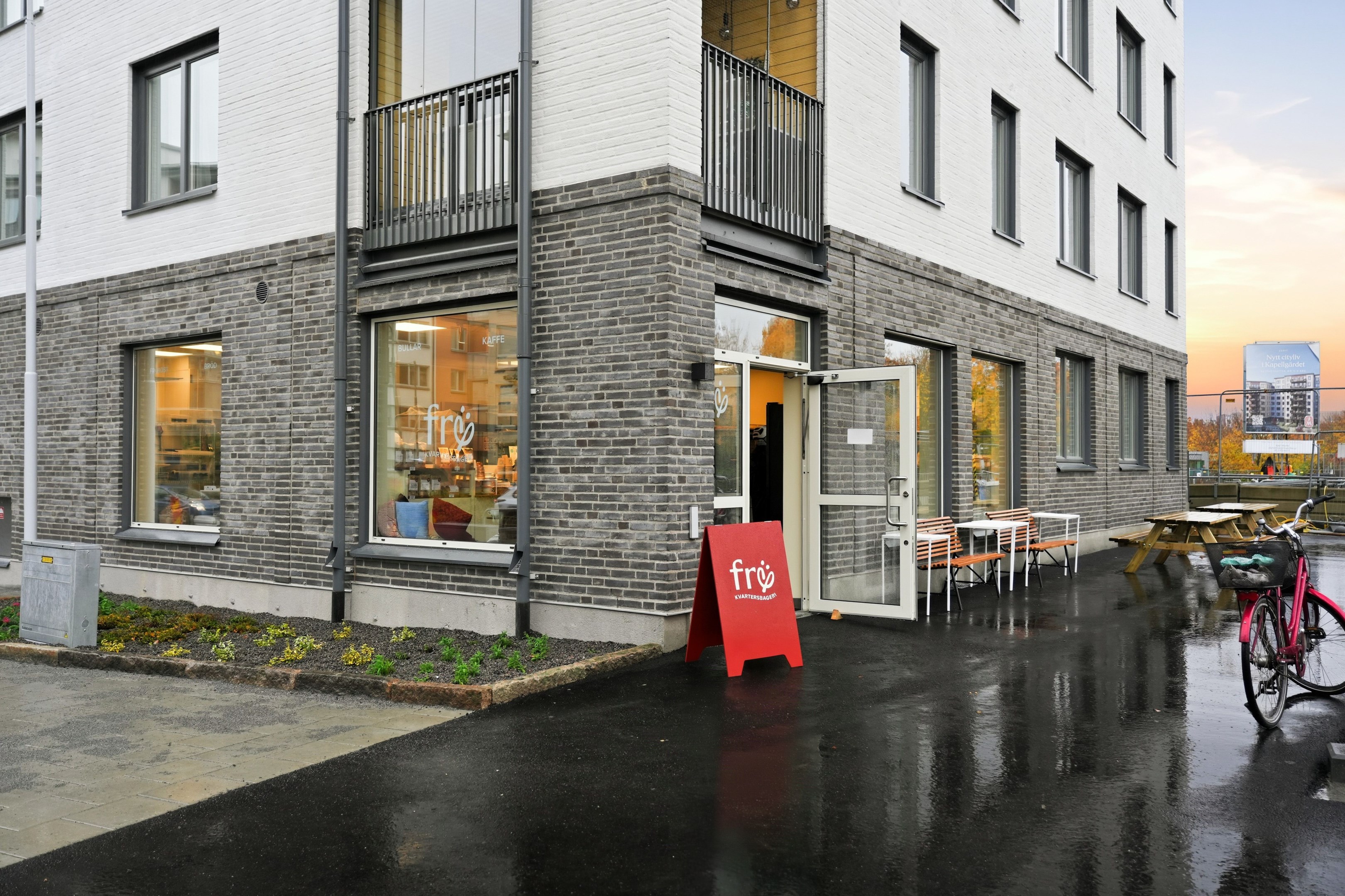 Bostadsbild från Vattholmavägen 1D, Kommande i Kapellgärdet, Uppsala