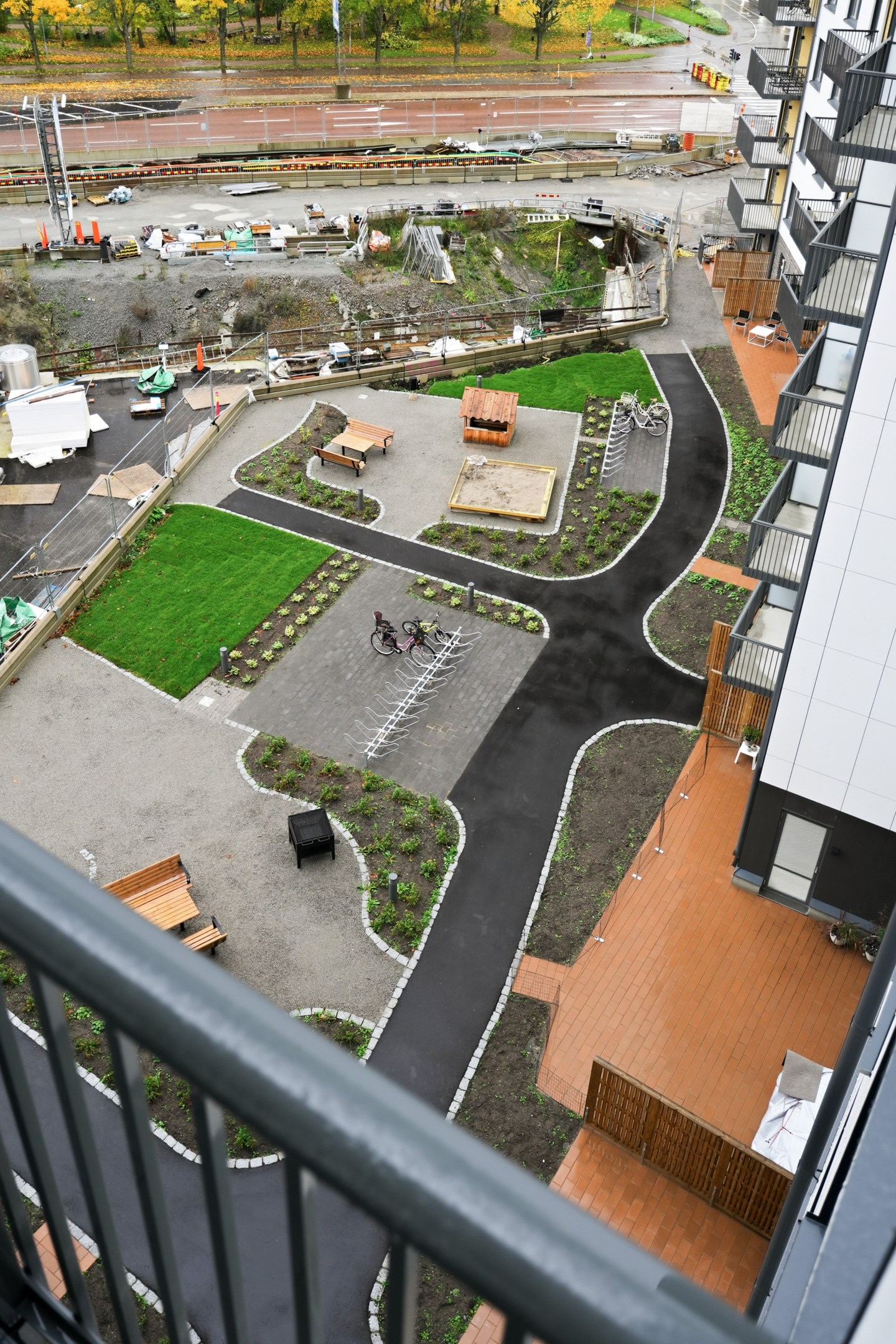 Bostadsbild från Vattholmavägen 1D, Kommande i Kapellgärdet, Uppsala