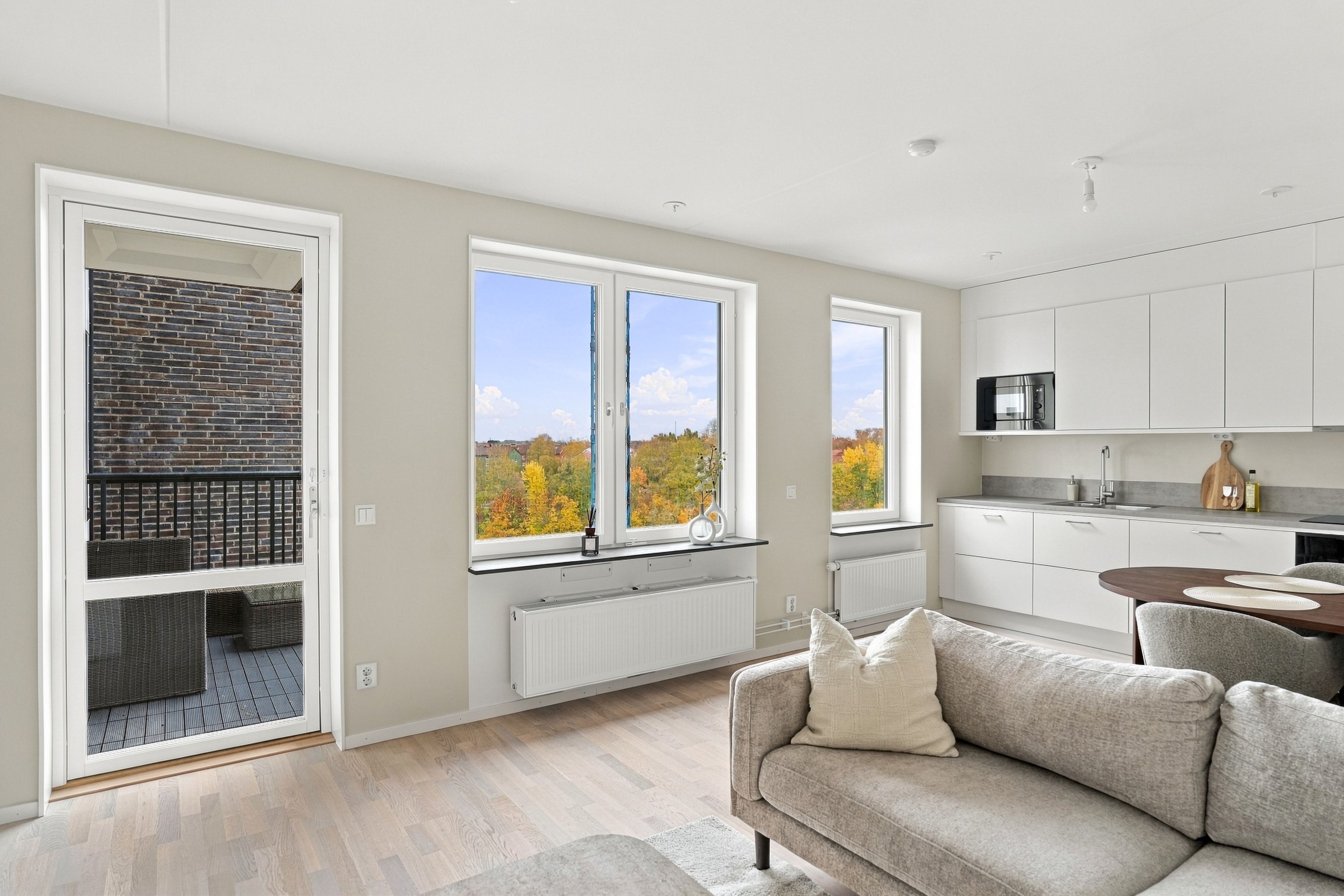 Bostadsbild från Vattholmavägen 1D, Kommande i Kapellgärdet, Uppsala