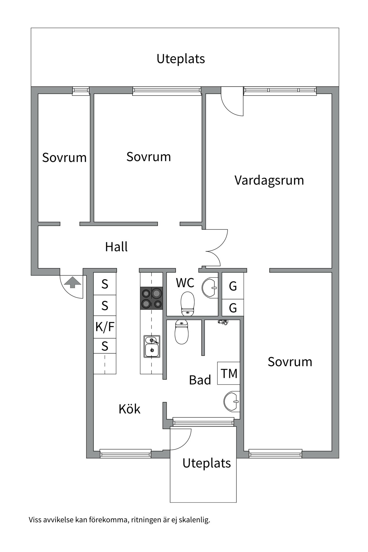 Bostadsbild från Morkullegatan 30, Såld i Råby, Västerås