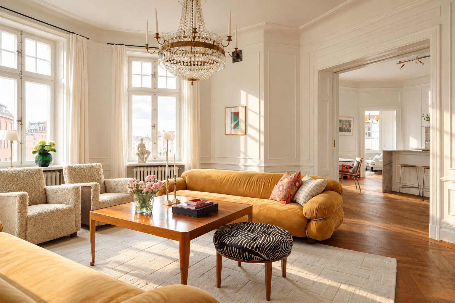 Elegant sekelskiftesvåning i Vasastan