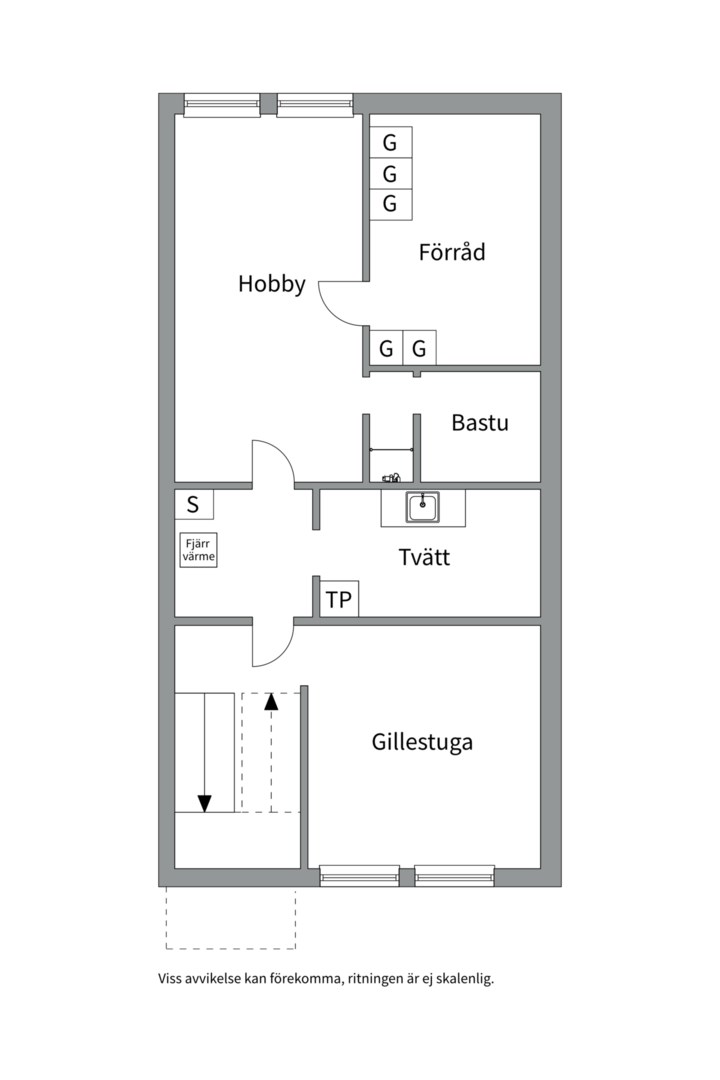 Planlösning från Wallingatan 20A, Kommande i Luthagen, Uppsala