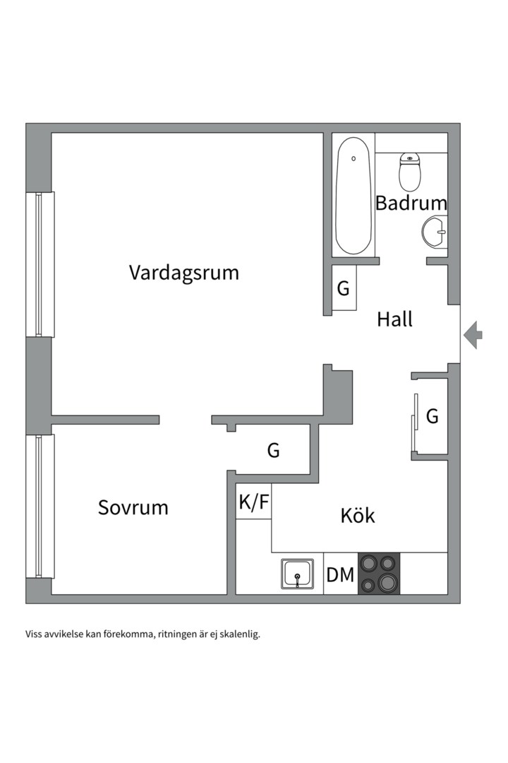Planlösning från Sysslomansgatan 8, Till salu i Kungsholmen - Nedre Kungsholmen, Stockholm