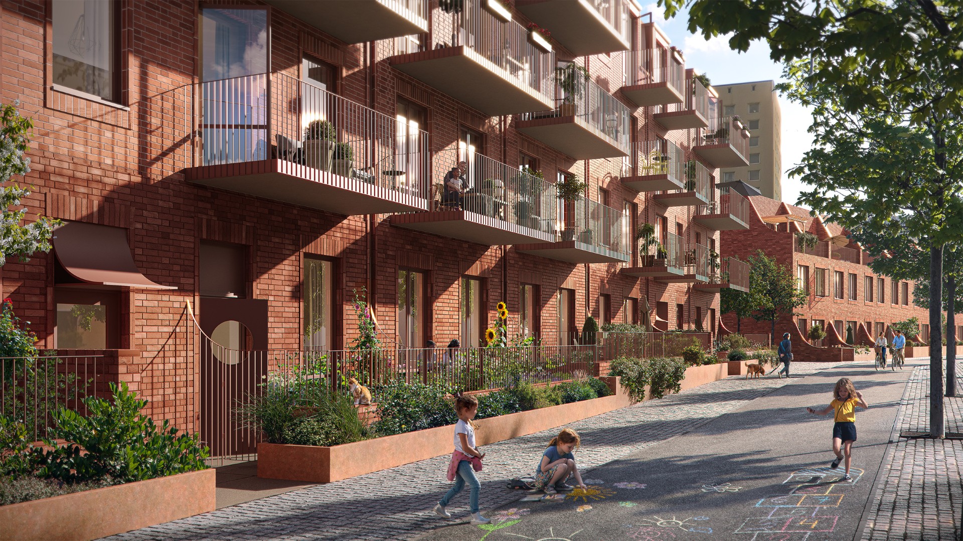 Bostadsbild från Årstafältet, Kommande i Årsta, Stockholm