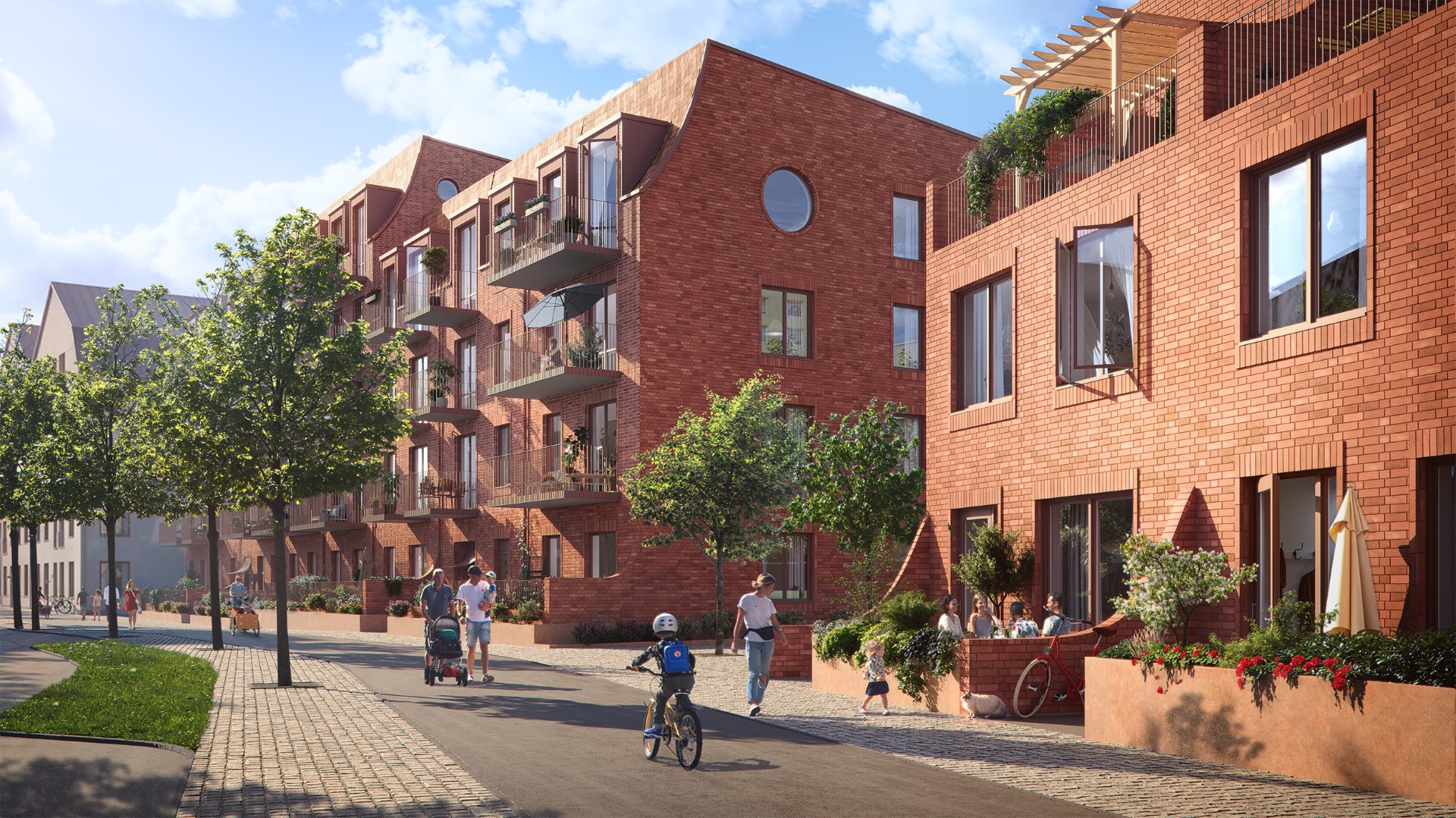 Bostadsbild från Årstafältet, Kommande i Årsta, Stockholm
