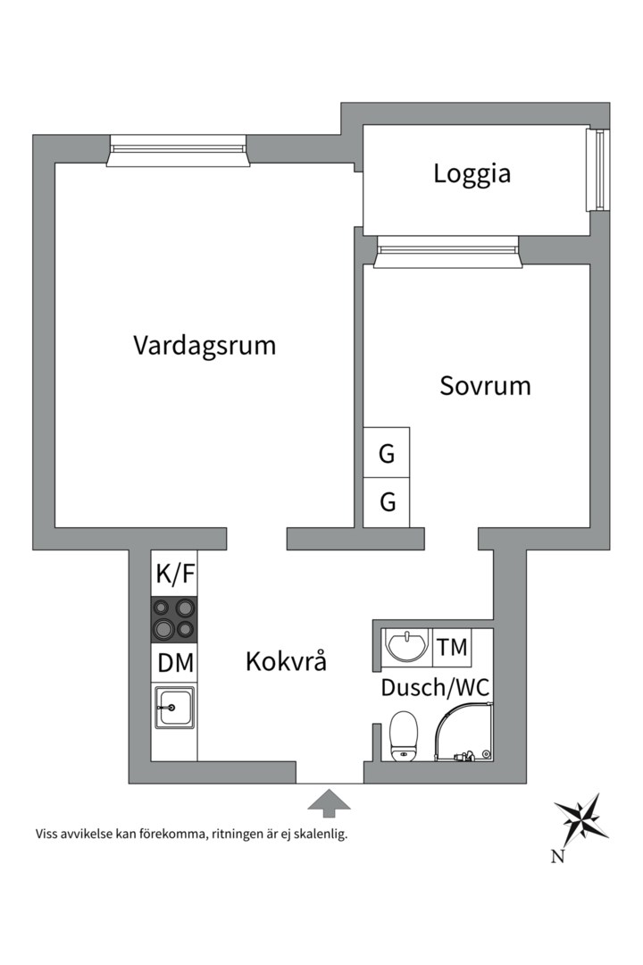 Planlösning från Ringgatan 14 B, Till salu i Luthagen, Uppsala