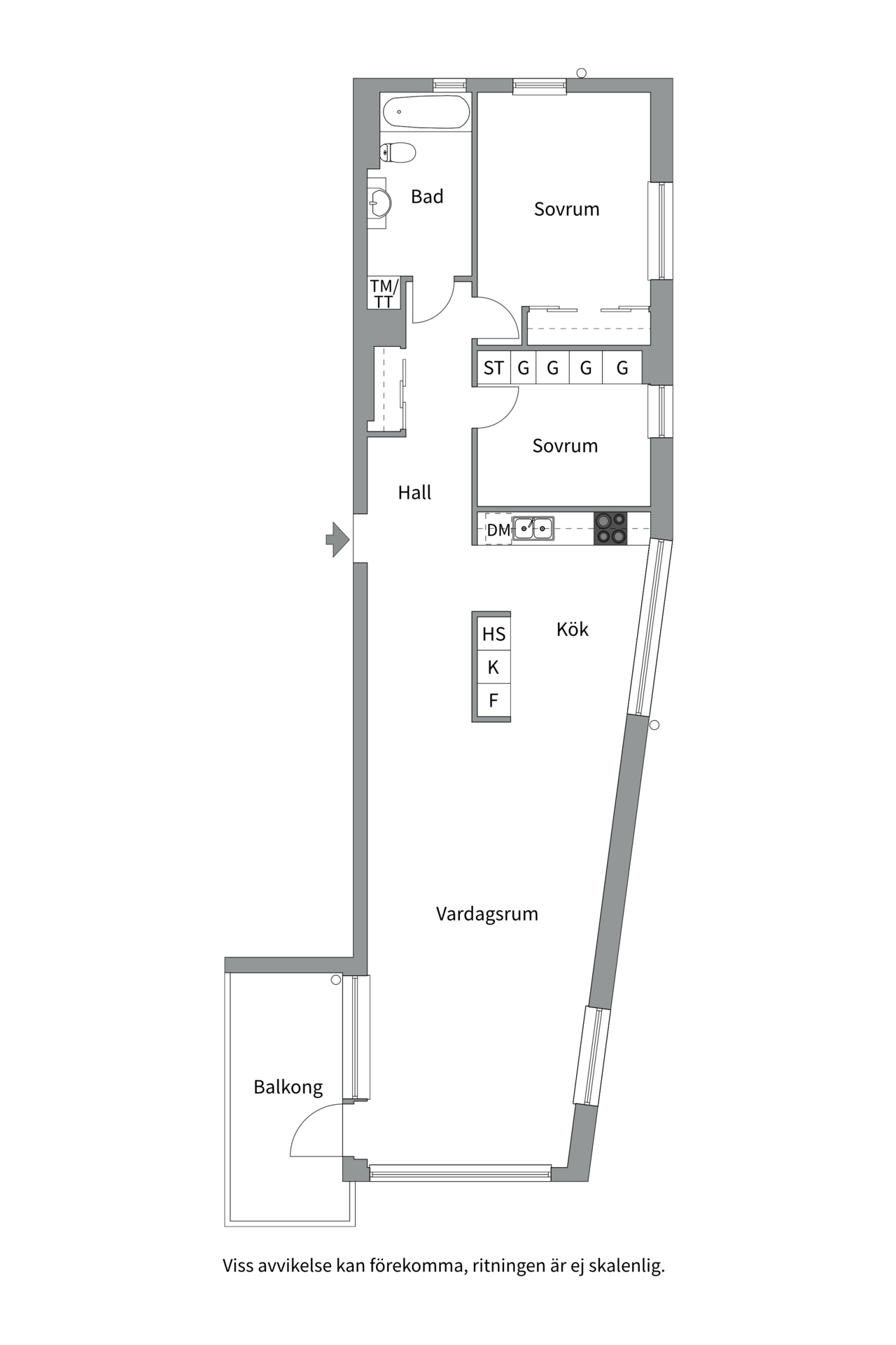 Bostadsbild från Magasinsgatan 4, Kommande i Östra Hamnen, Västerås