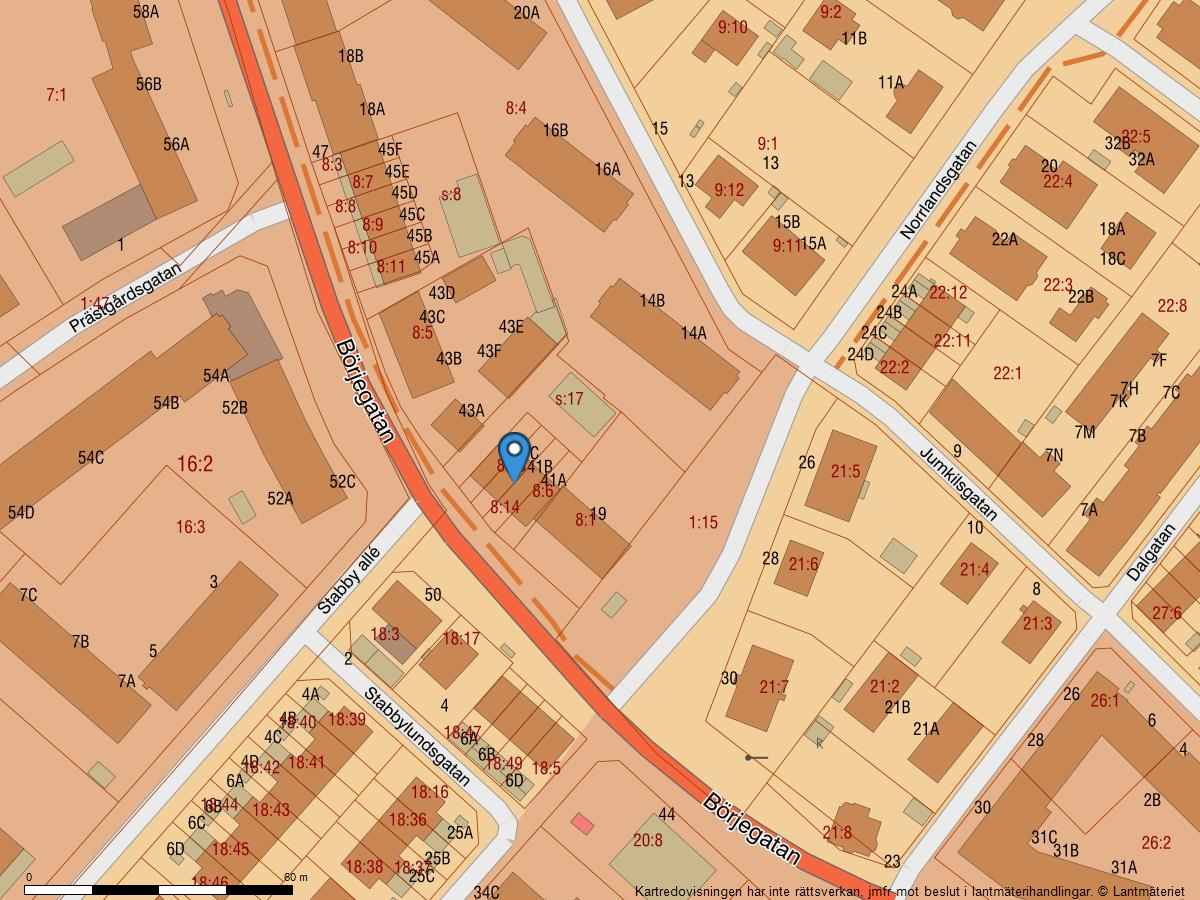 Bostadsbild från Börjegatan 41C, Kommande i Luthagen, Uppsala
