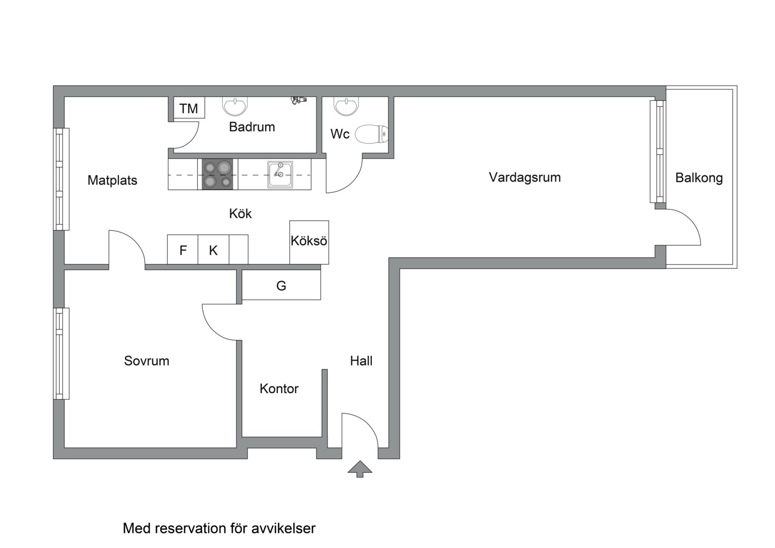 Planlösning från Logdansvägen 46, Till salu i Sundbyberg - Ör, Sundbyberg