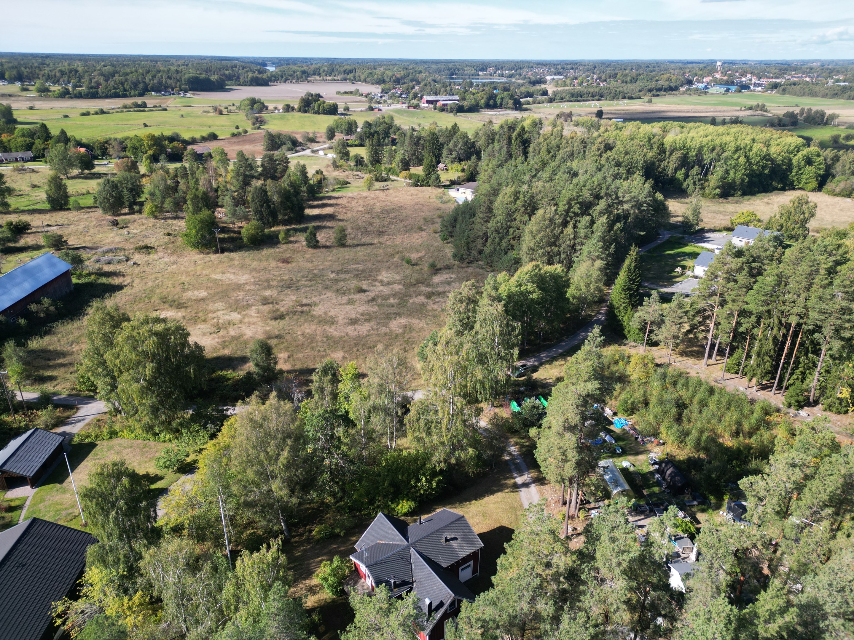 Drönarbild mot Rimbo