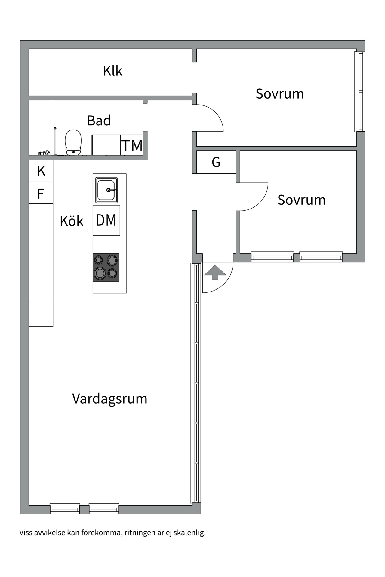 Bostadsbild från Bandverksgatan 64, Kommande i Bäckby, Västerås